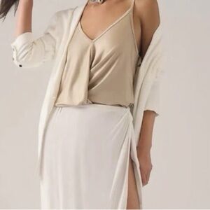 Anthropologie Porridge Gold Tank Top